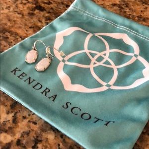 Kendra Scott white druzy earrings